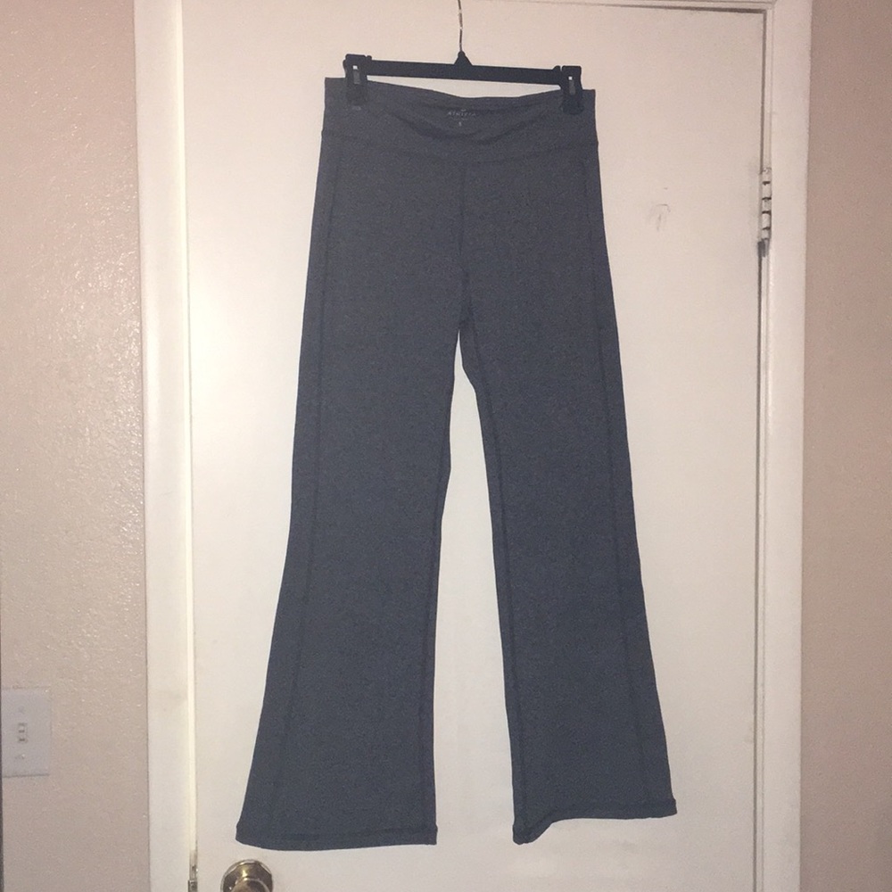 Athleta grey boot cut yoga pant
